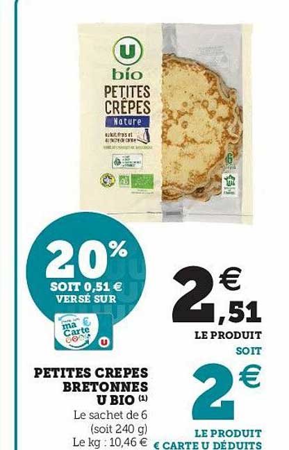 petites crêpes bretonnes u bio