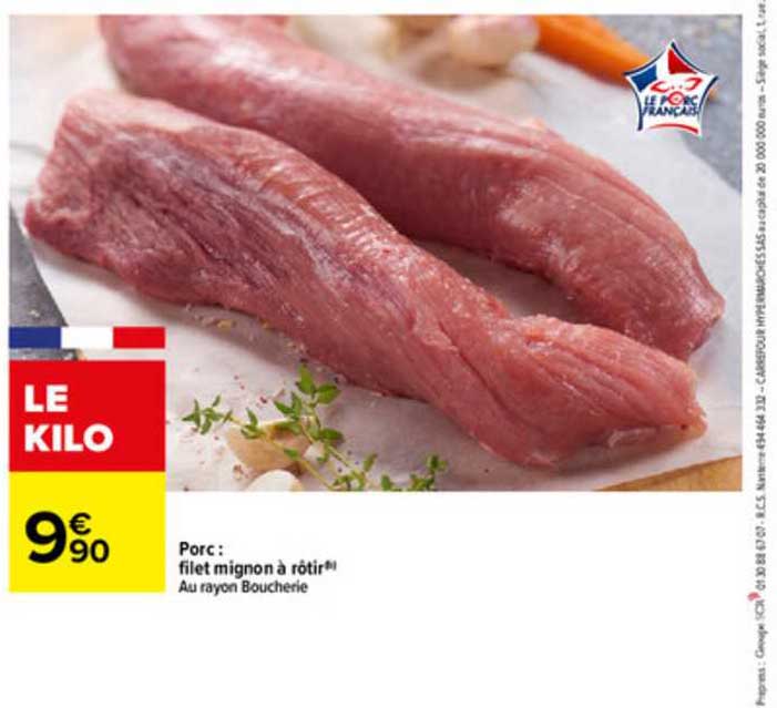 Porc : Filet Mignon à Rôti