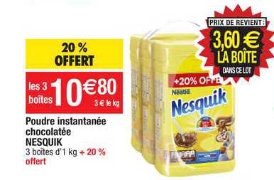 poudre instantanée chocolatée nesquik