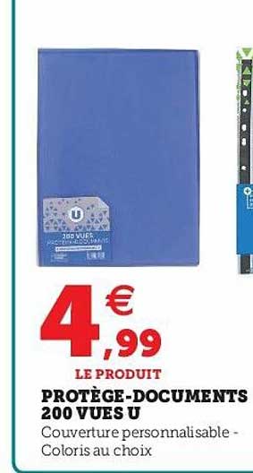 protège-documents 200 vues u