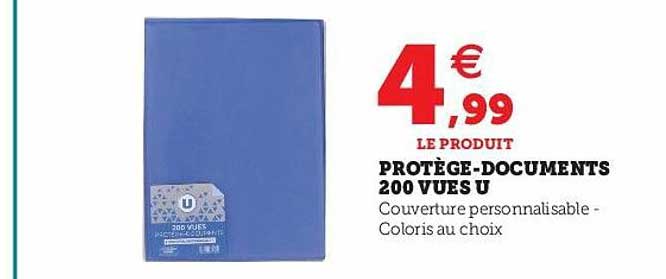 protège-documents 200 vues u