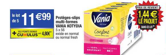 Protèges-slips Multi-formes Vania Kotydia