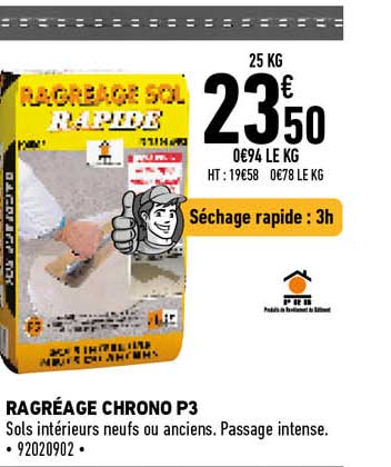 ragréage chrono p3