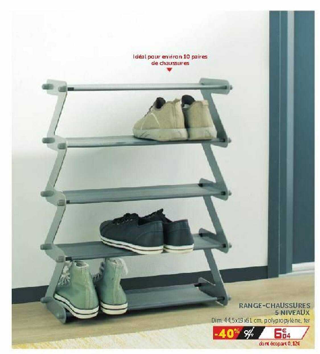 range-chaussures 5 niveaux