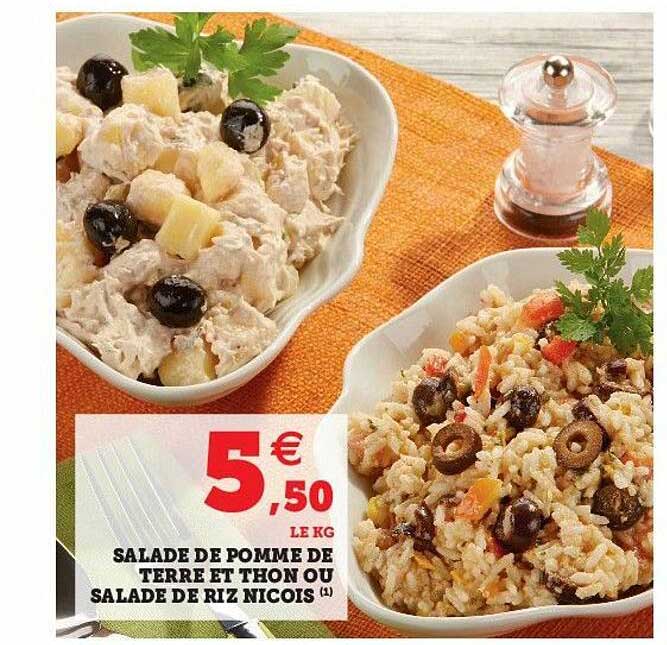 Salade De Pomme De Terre Et Thon Ou Salade De Riz Nicois