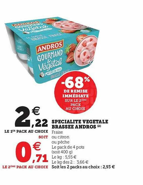 spécialité végétale brassée andros