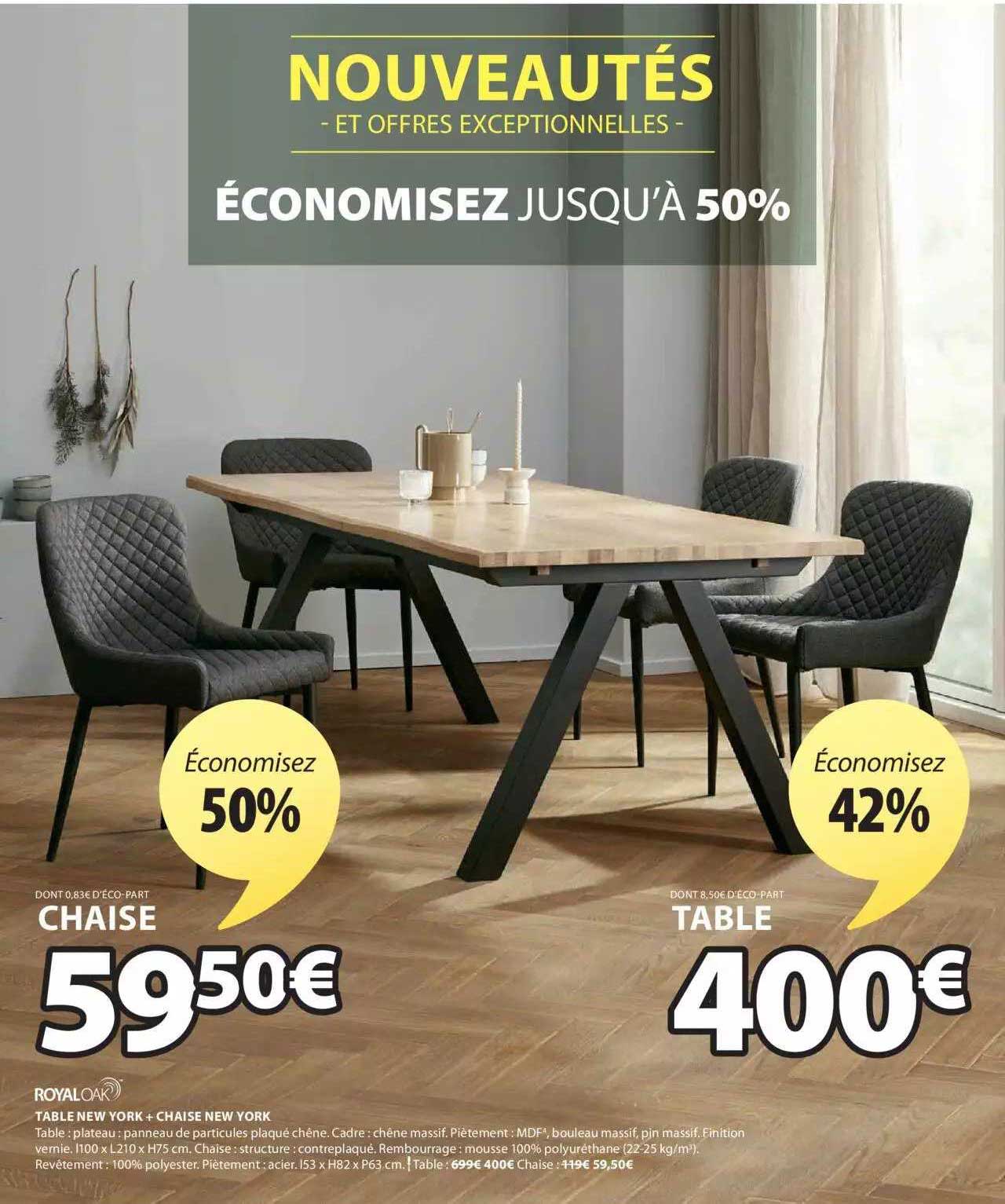 table new york + chaise new york