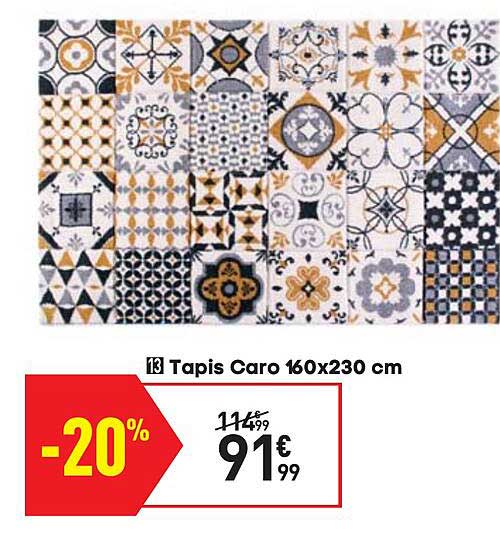tapis caro 160 x 230 cm