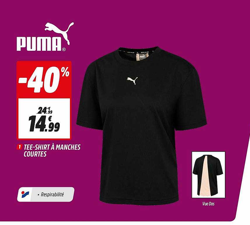 tee-shirt à manches courtes puma
