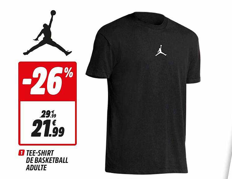 tee-shirt de basketball adulte