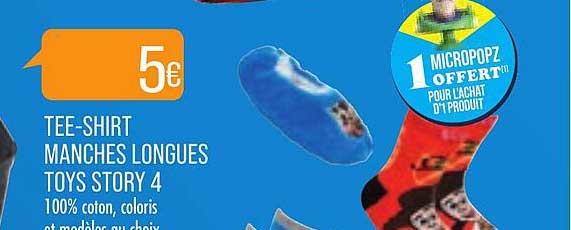 tee-shirt manches longues toys story 4