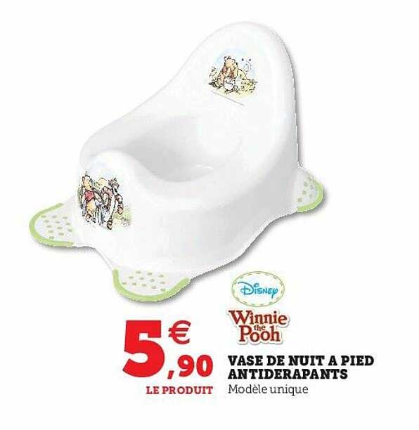 vase de nuit à pied antidérapants winnie the pooh disney