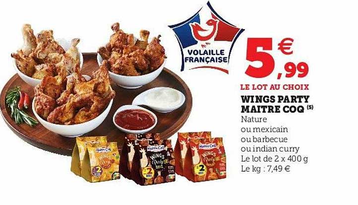 wings party maître coq