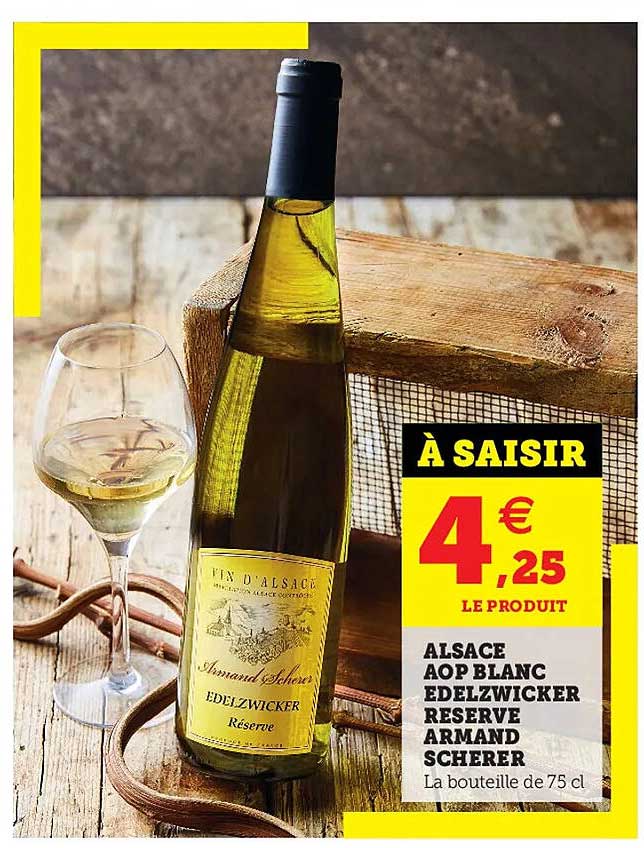 Alsace Aop Blanc Edelzwicker Réserve Armand Scherer