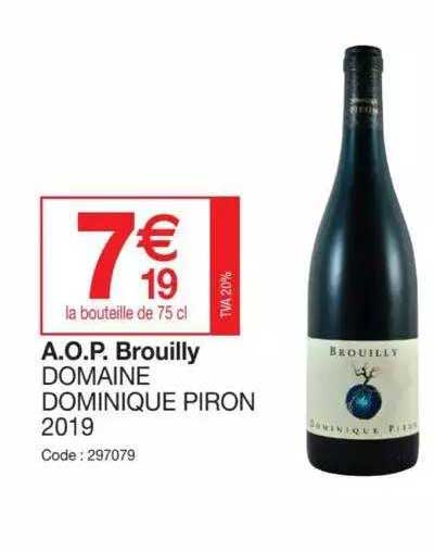 aop brouilly domaine dominique piron