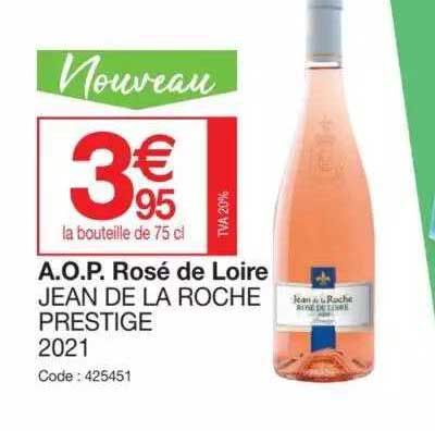 aop rosé de loire jean de la roche prestige