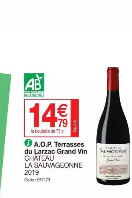 Aop Terrasses Du Larzac Grand Vin Château La Sauvageonne