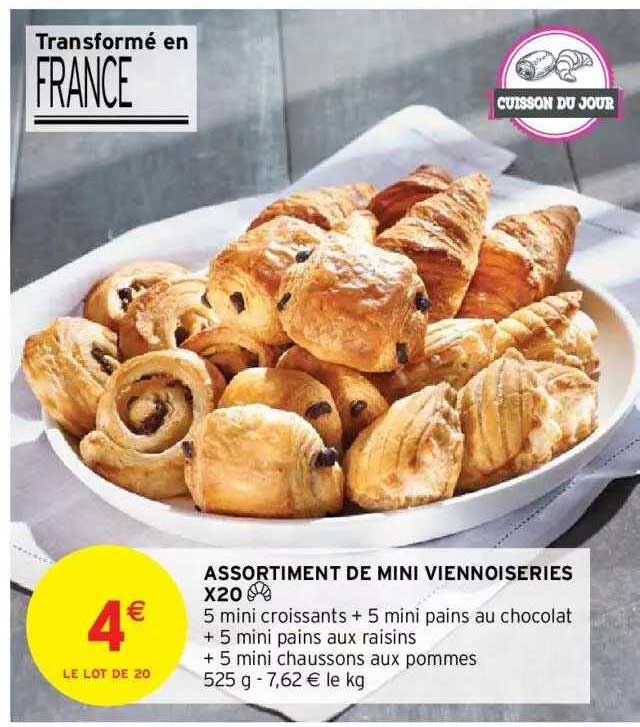 Assortiment De Mini Viennoiseries X20