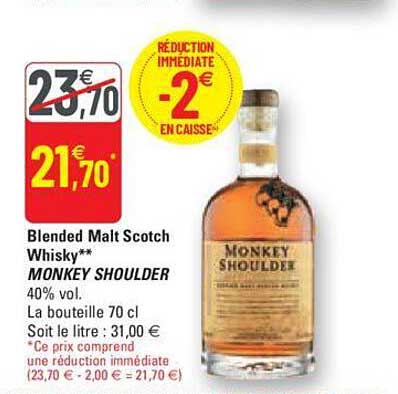 blended malt scotch whisky monkey shoulder