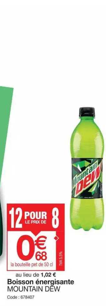 boisson énergisante mountain dew
