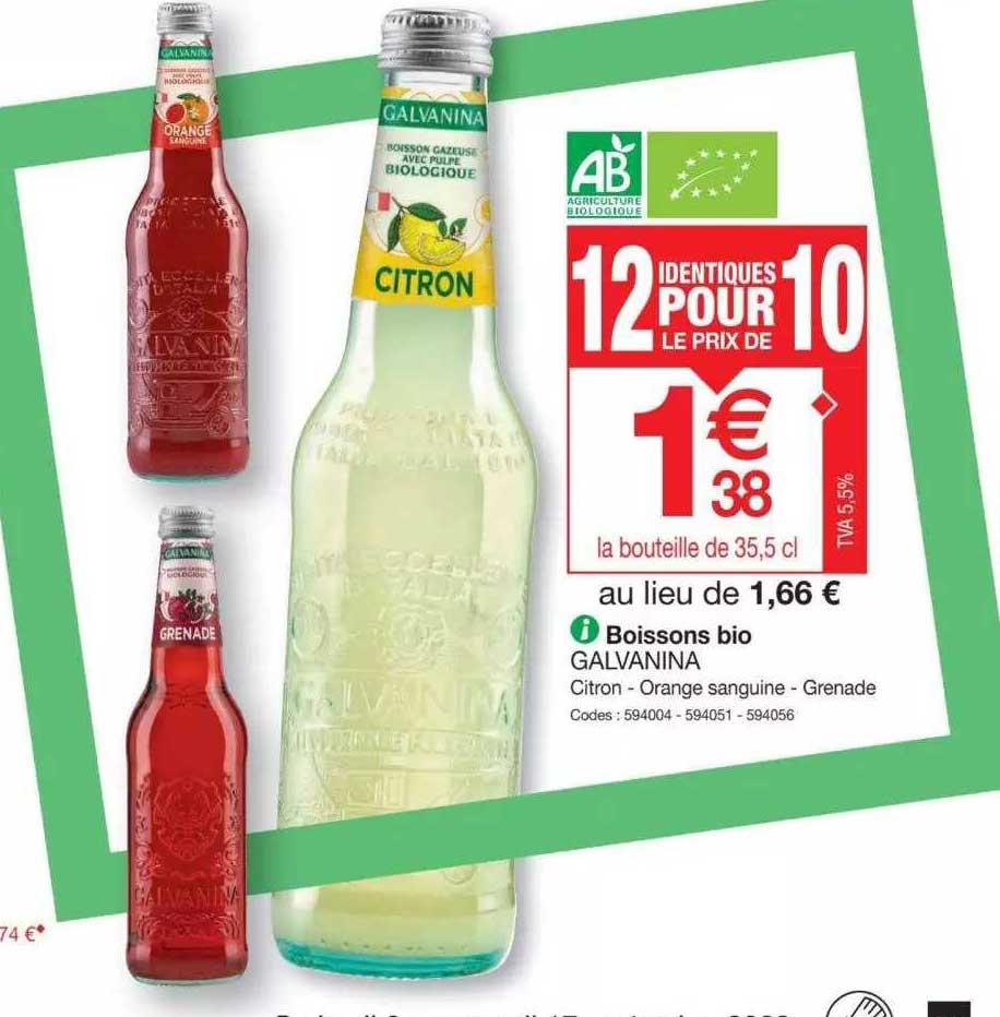 Boissons Bio Galvanina