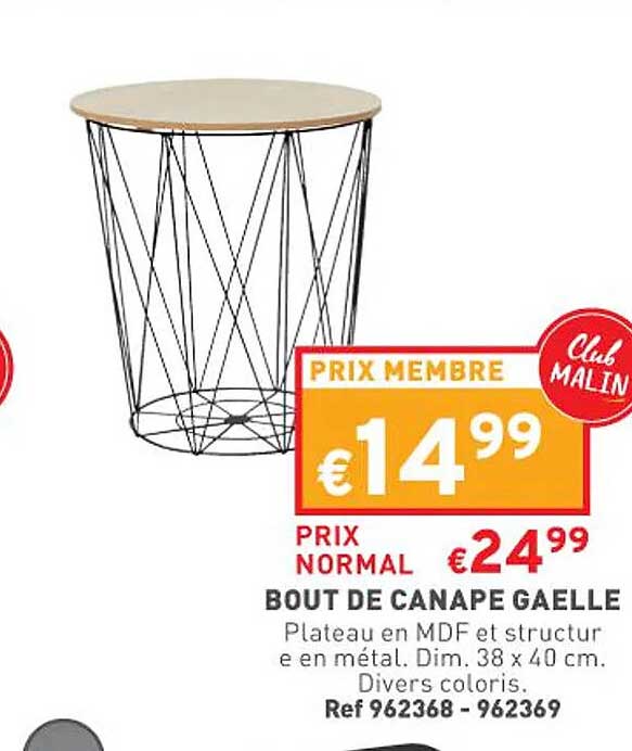 bout de canapé gaelle