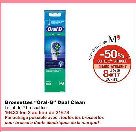 brossettes oral-b dual clean