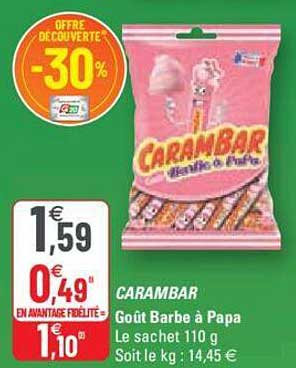 carambar goût barbe à papa