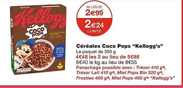 céréales coco pops kellogg's