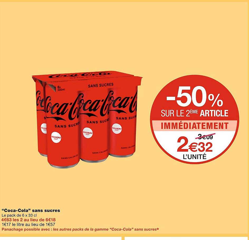 coca-cola sans sucres