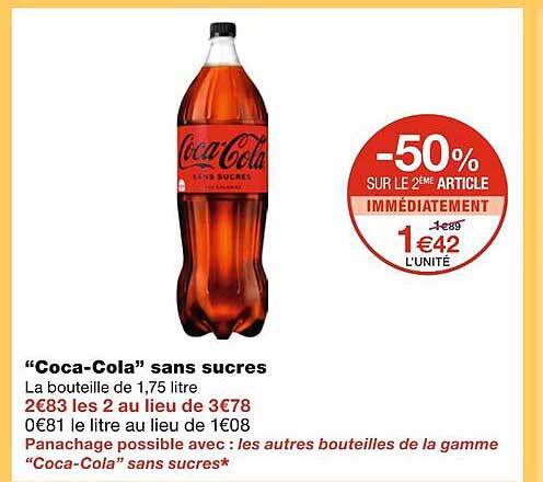 coca-cola sans sucres