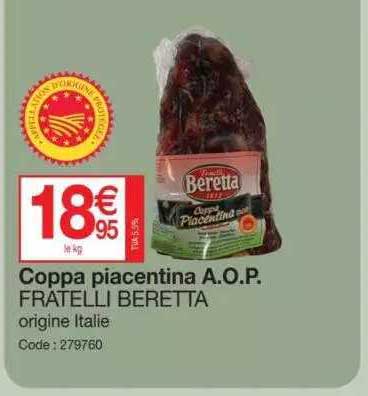 coppa piacentina aop fratelli beretta