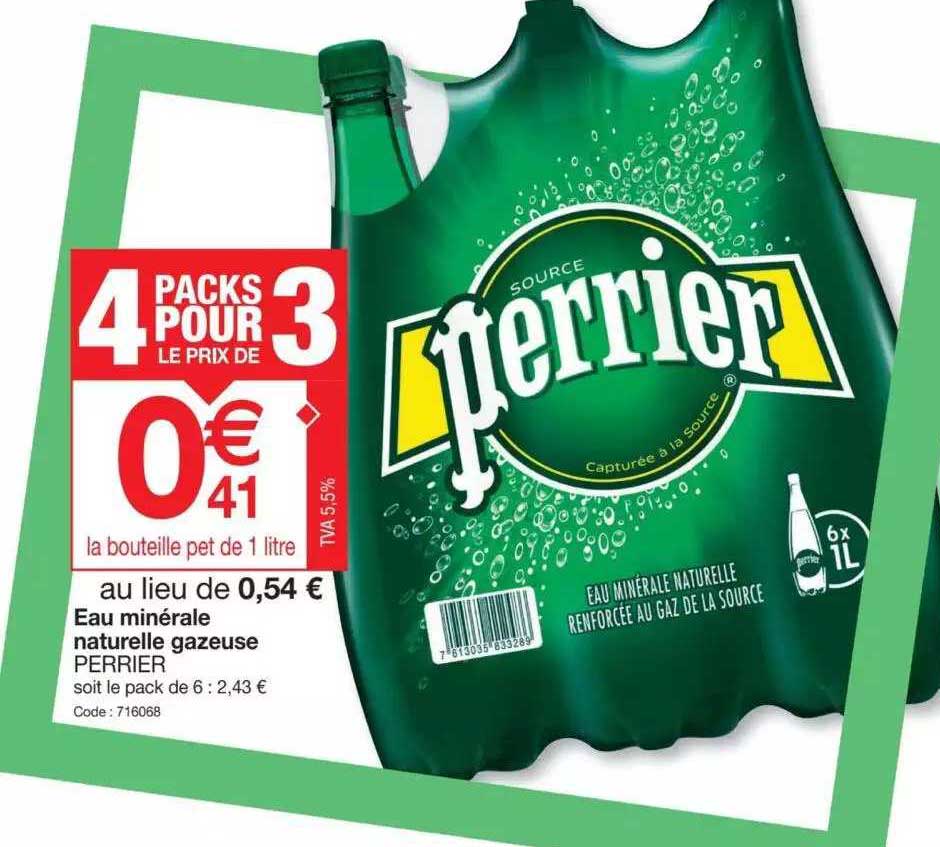 Eau Minérale Naturelle Gazeuse Perrier