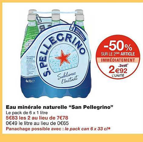 eau minérale naturelle san pellegrino