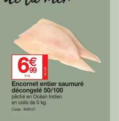 encornet entier saumuré décongelé 50-100