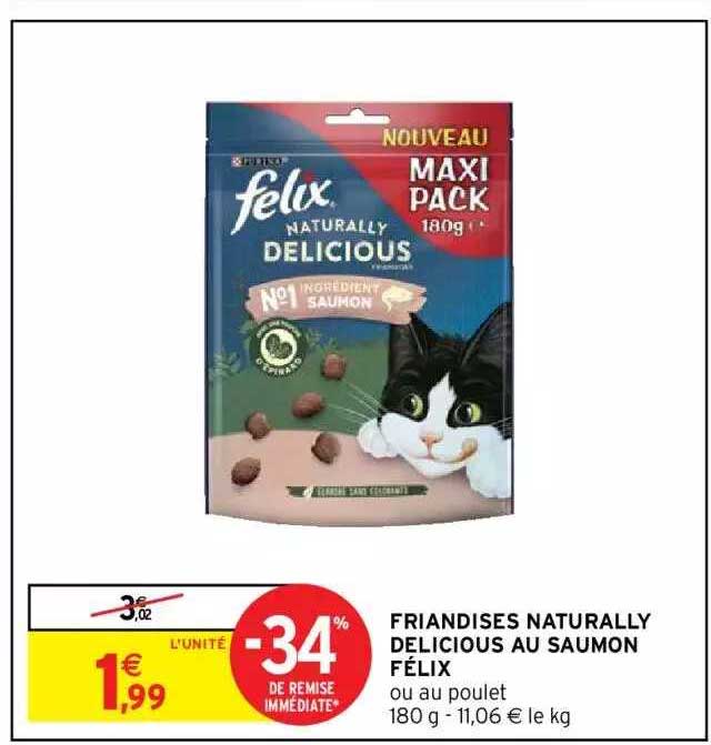 friandises naturally delicious au saumon félix