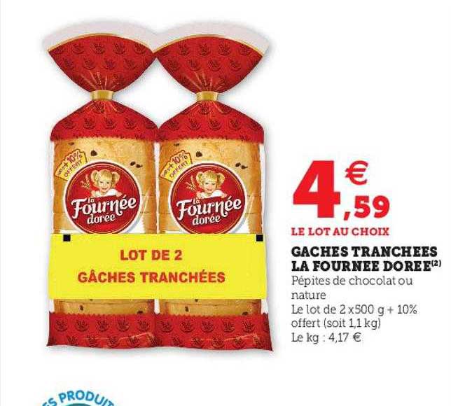 gâches tranchées la fournée dorée