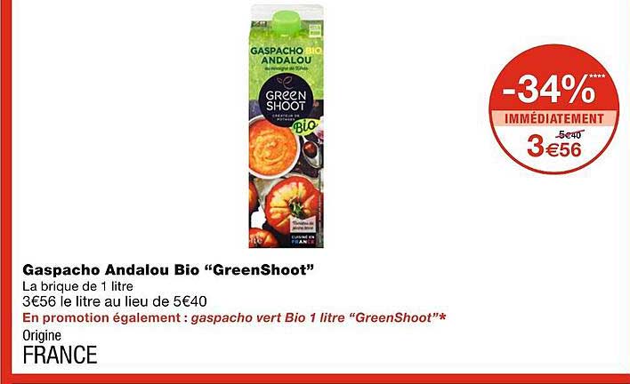 gaspacho andalou bio greenshoot