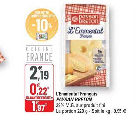 l'emmental français paysan breton