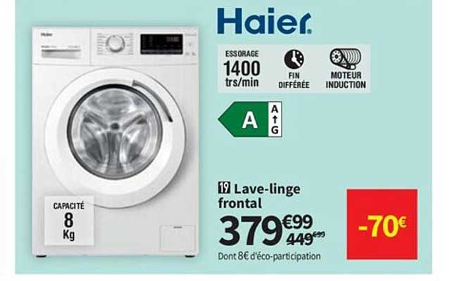 lave-linge frontal haier