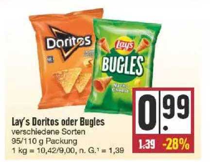 lay's doritos oder bugles