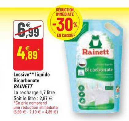 Lessive Liquide Bicarbonate Rainett