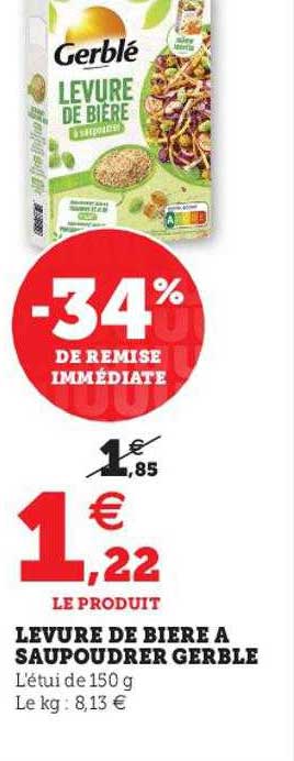 levure de bière à saupoudrer gerblé