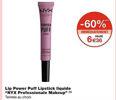 lip power puff lipstick liquide nyx professionale makeup