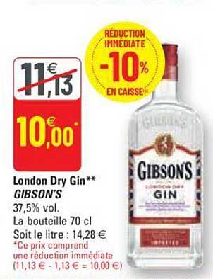 London Dry Gin Gibson's