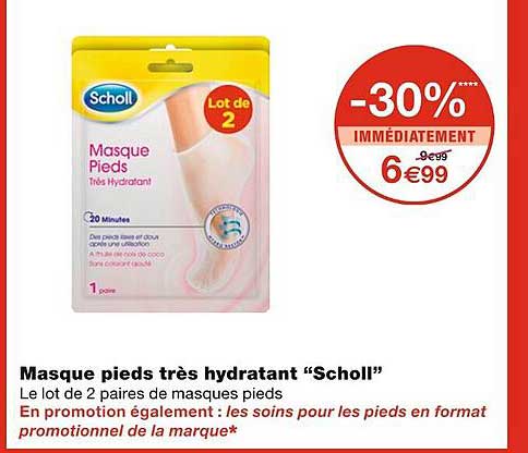 Masque Pieds Très Hydratant Scholl