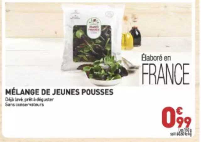 mélange de jeunes pousses