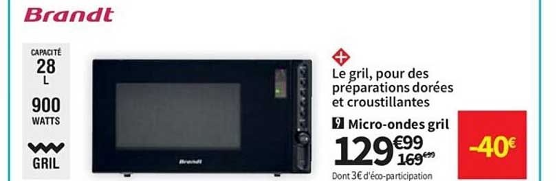 micro-ondes gril brandt