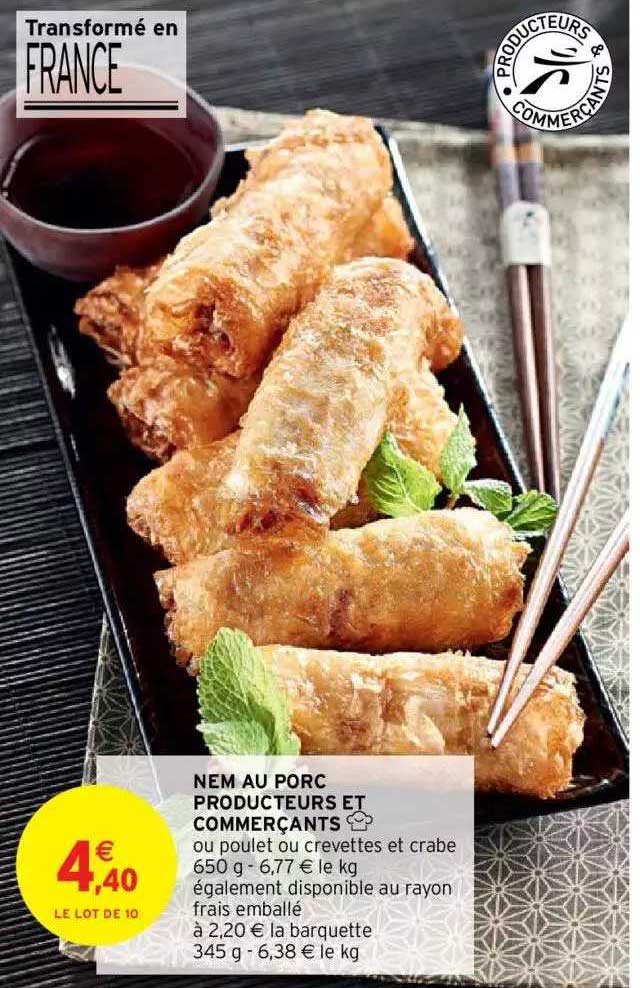 nem au porc producteurs et commerçants