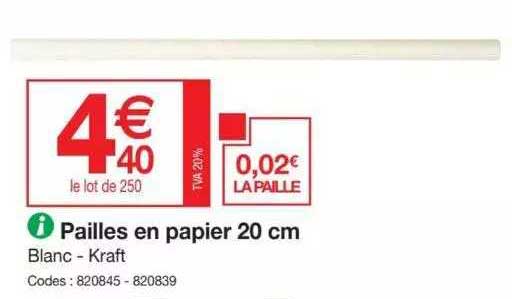 Pailles En Papier